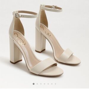 NWT Sam Edelman Yaro Cream Heels - 7.5W